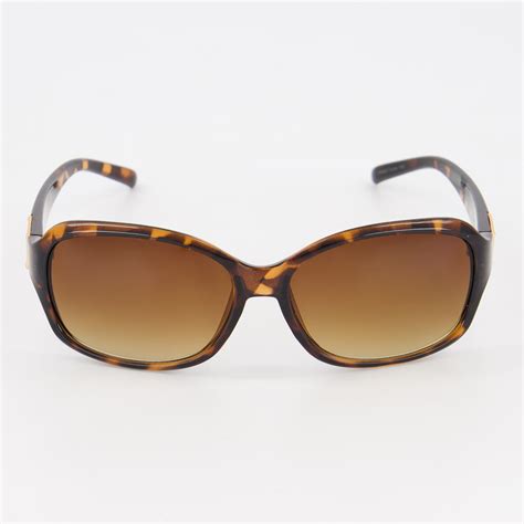 tortoise shell oval sunglasses